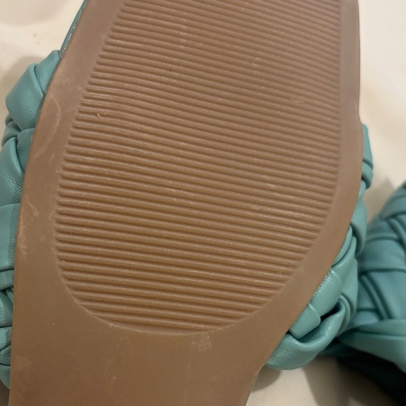 Soda Women's Teal Braided Slide Sandals - Picture 8 of 11